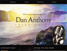 Tablet Screenshot of dananthonyvoice.com